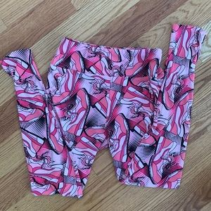 LuLaRoe pink sneaker leggings